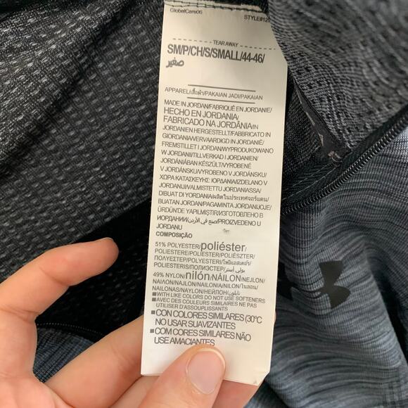 Under Armour Fitted Threadborne 1/4 Zip Heatgear Pullover Men's Sz S Gray - Picture 6 of 7